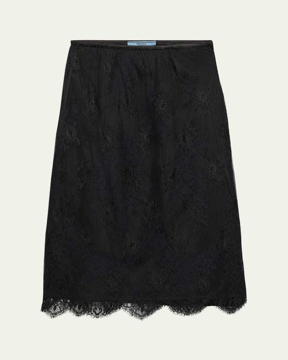 Pizzo Lace Sheer Skirt